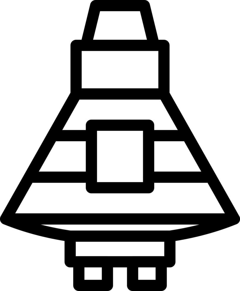 conception d'icône de capsule spatiale vecteur