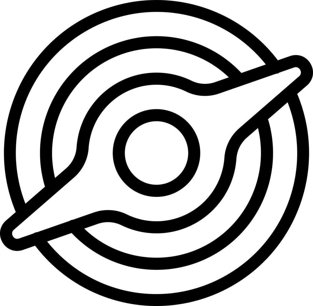 conception d'icône de trou noir vecteur