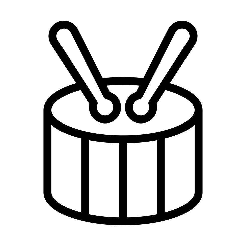 conception d'icône de tambour vecteur
