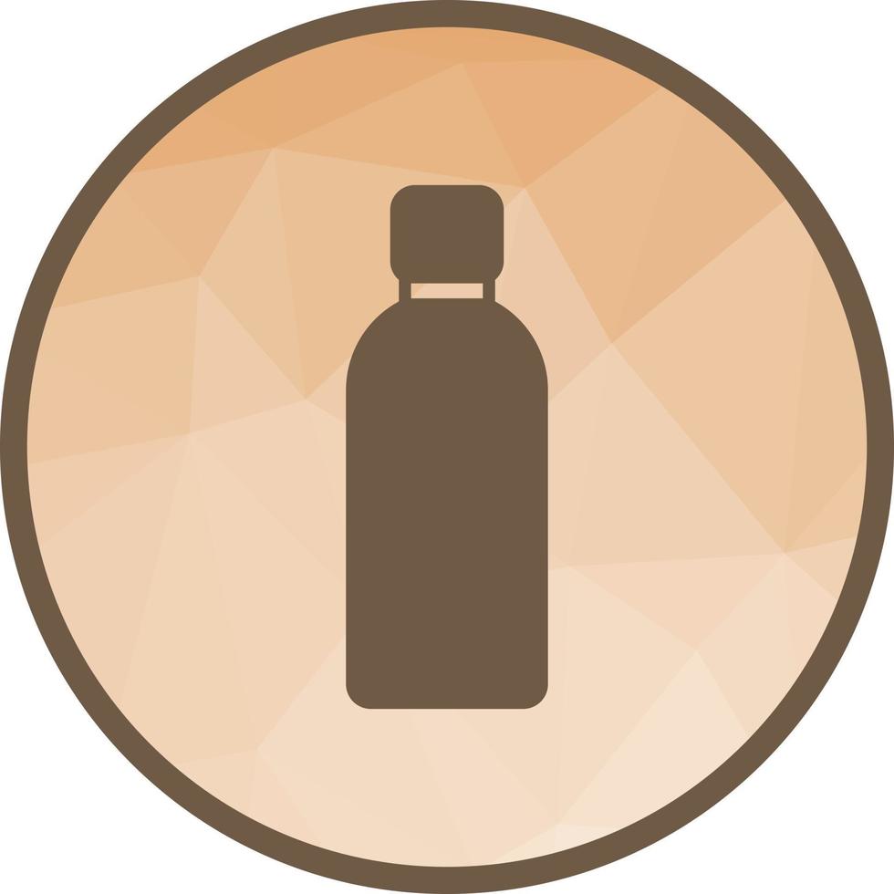 icône de fond de bouteille low poly vecteur