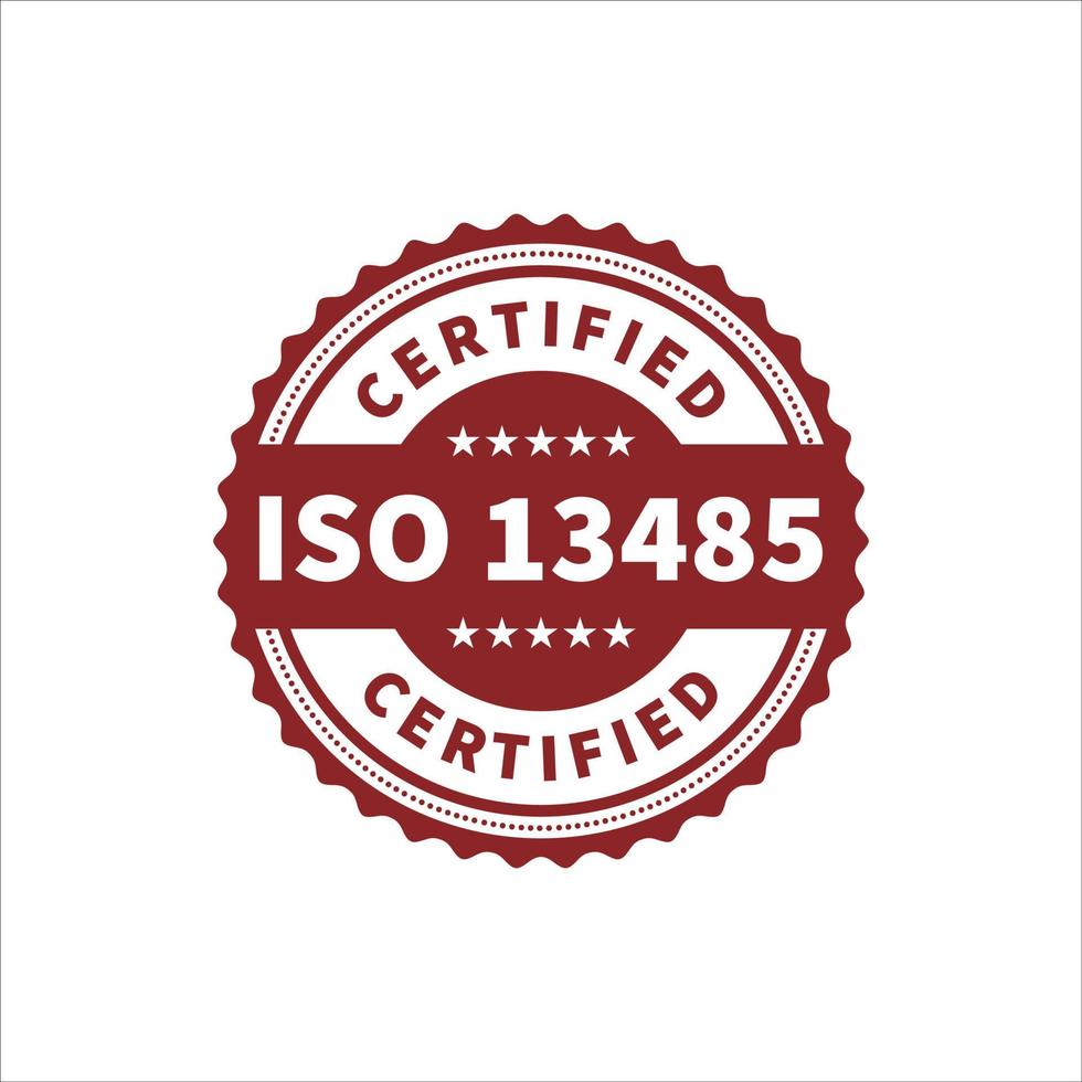 ISO 13485 2016 Systèmes de management de la qualité des dispositifs médicaux vecteur