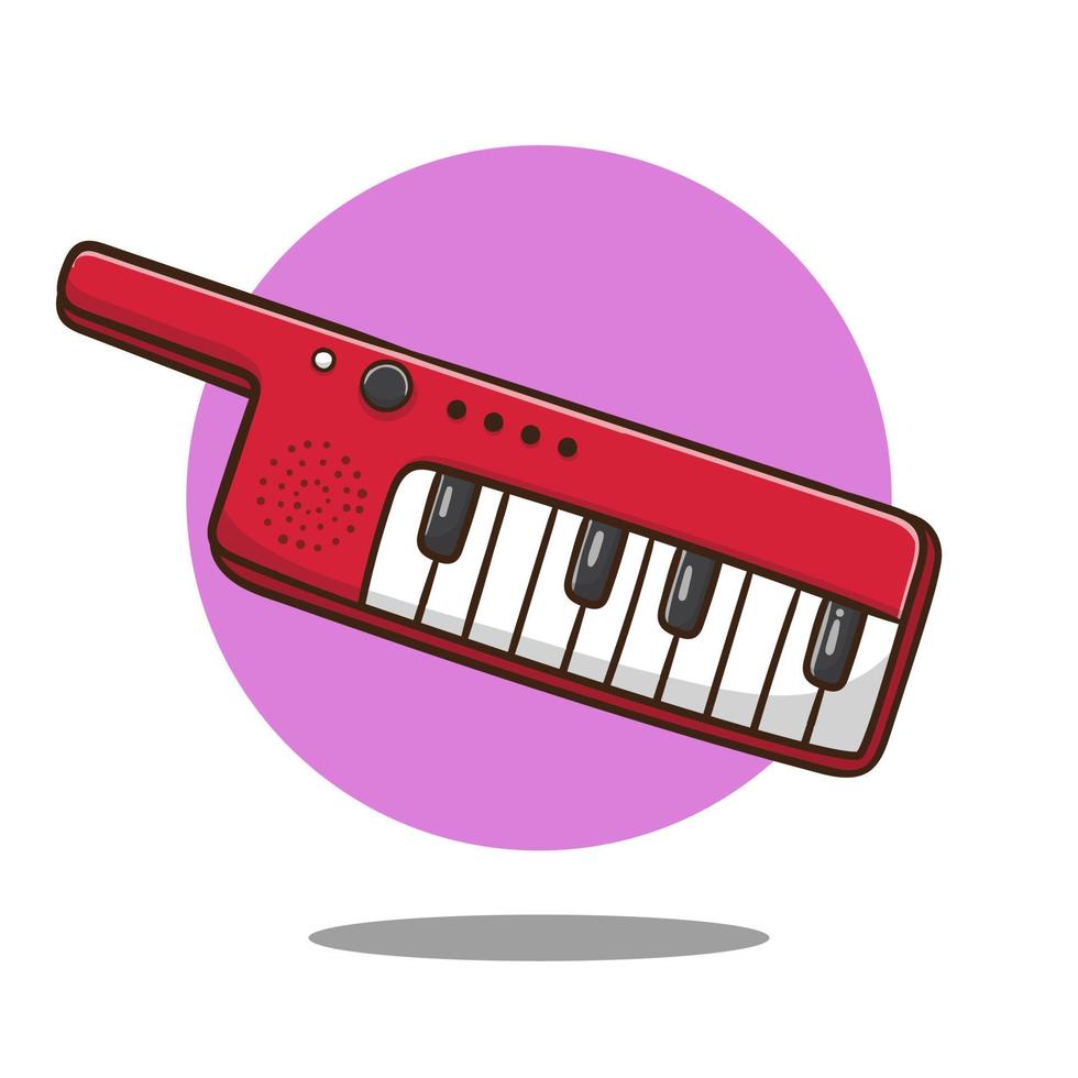 piano instrument de musique symbole dessin animé illustration vecteur pro vecteur