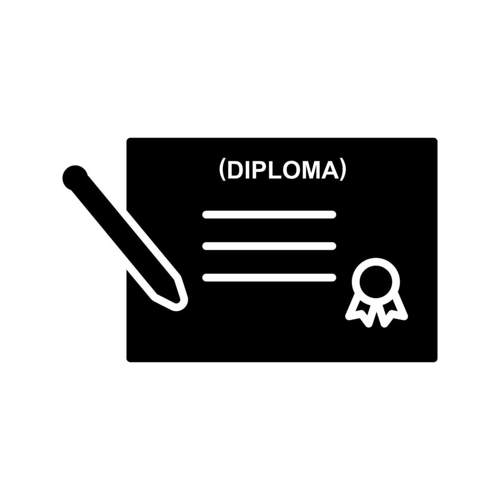 icône de vecteur de diplôme