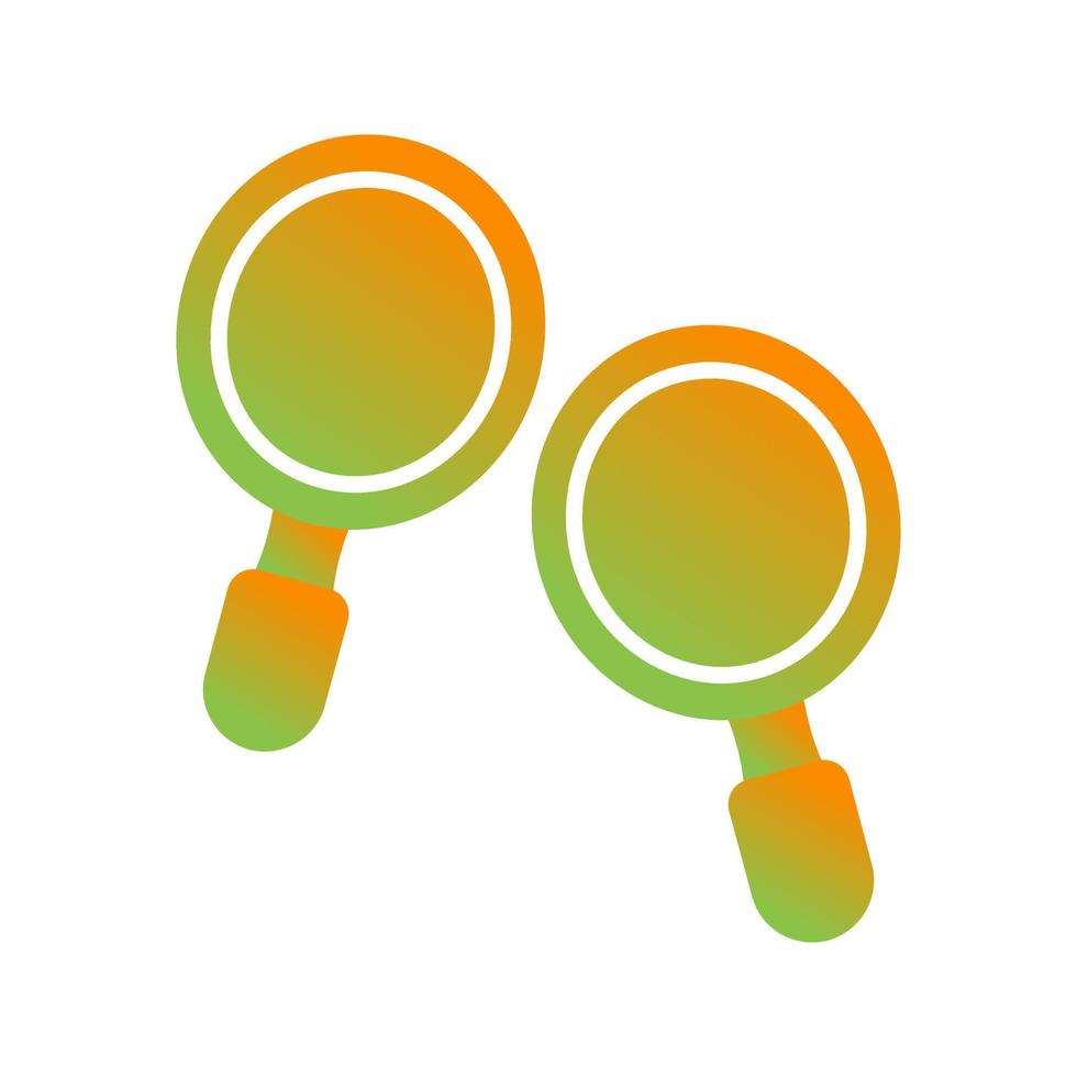 icône de dégradé de glyphe de ping pong vecteur