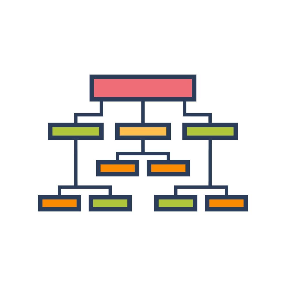 icône de vecteur de structure d'entreprise