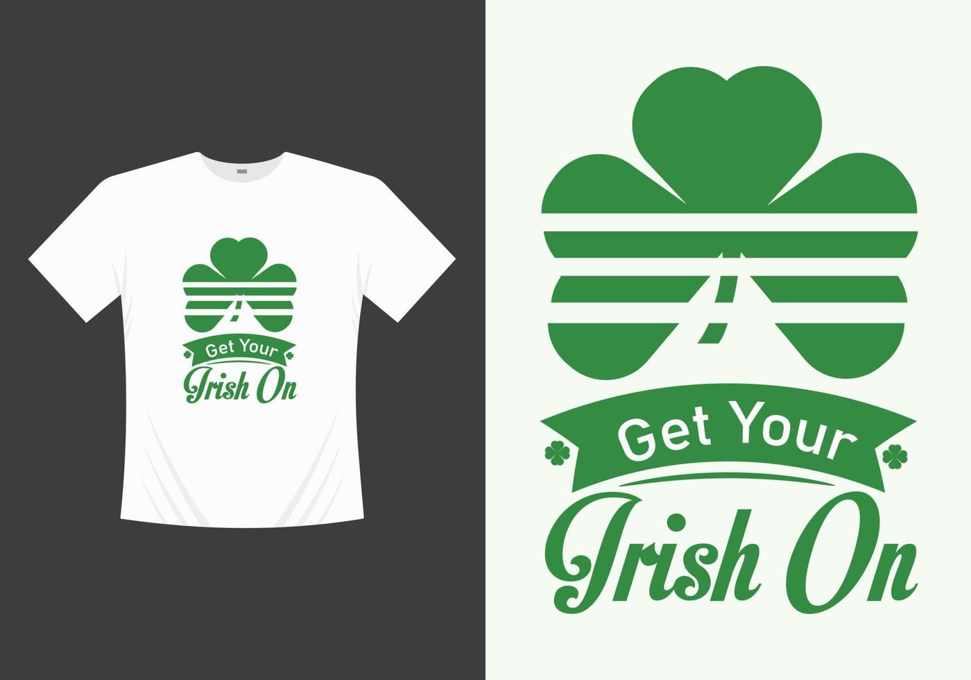 vecteur imprimable joyeux saint patricks day, conception de t-shirt de modèle d'illustration. t-shirt de la Saint-Patrick. tshirt saint patricks day.