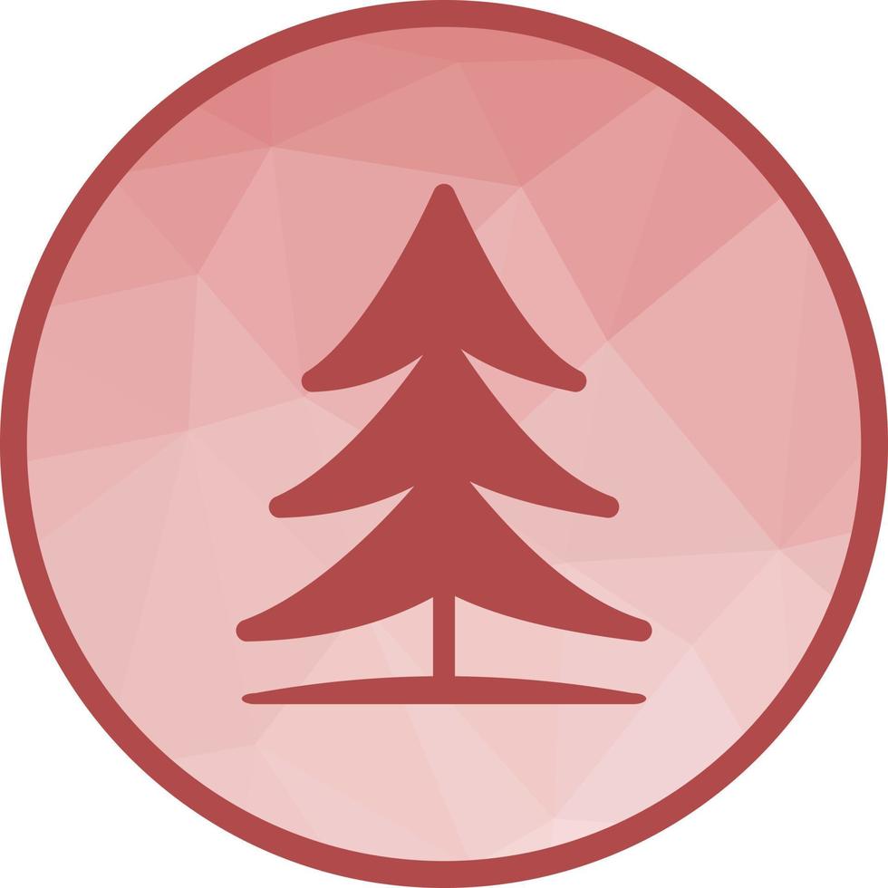 icône de fond arbre low poly vecteur