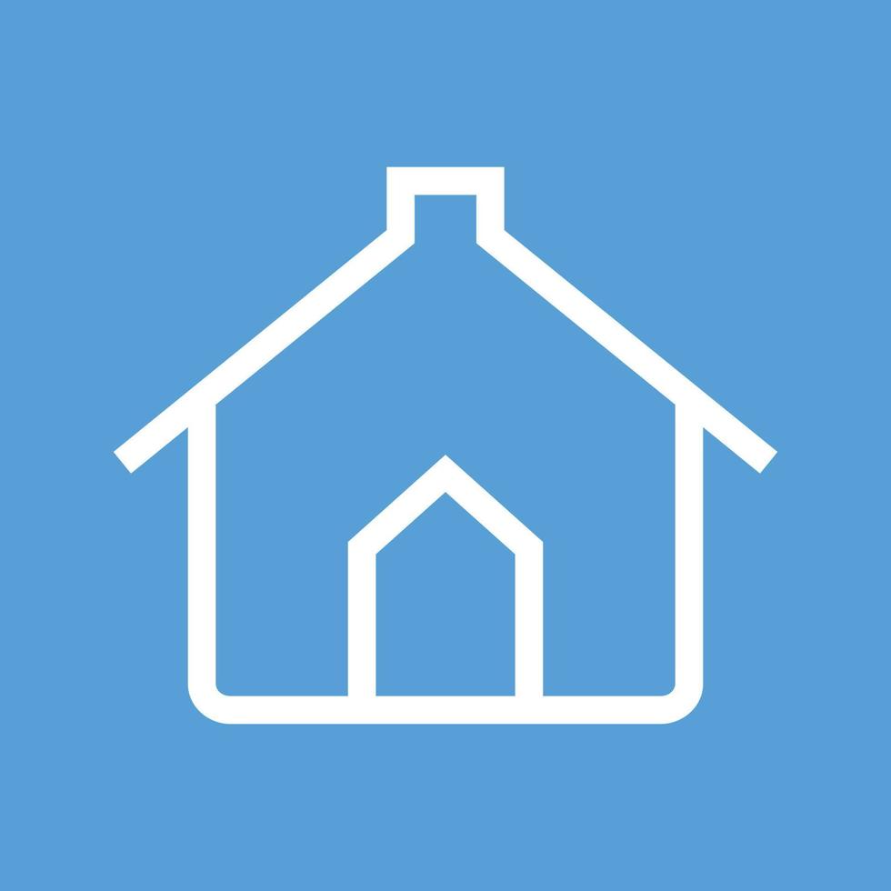 icône de fond de couleur de ligne de maison pour animaux de compagnie vecteur