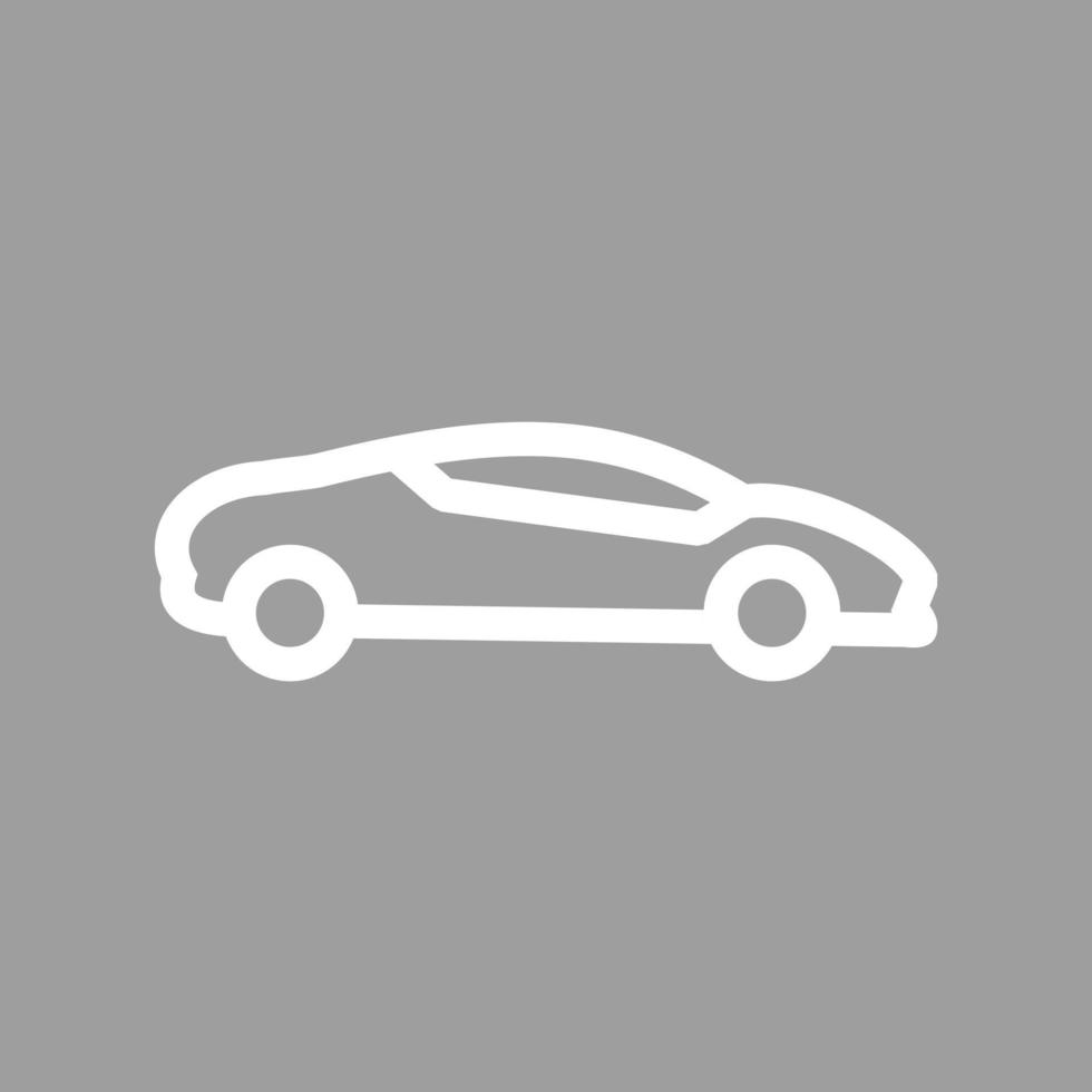 icône de fond de couleur de ligne de voiture de sport vecteur