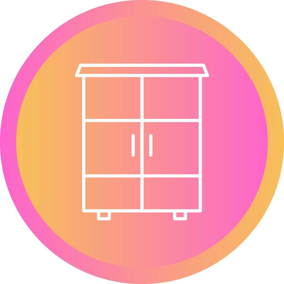 icône de vecteur d'armoire étagères