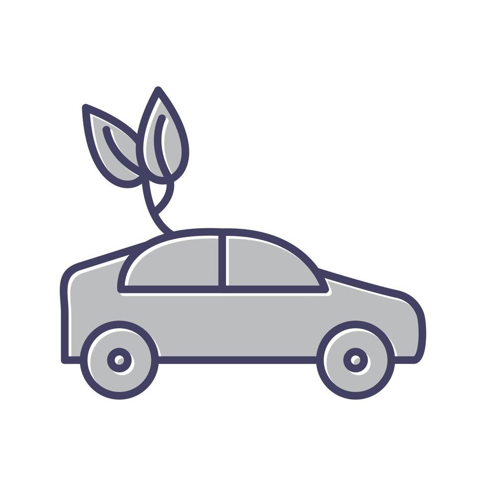 icône de vecteur de voiture écologique