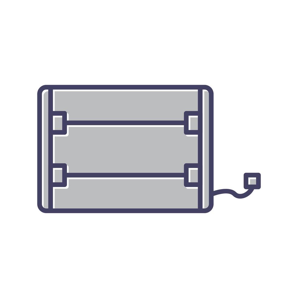 icône de vecteur de chauffage électrique