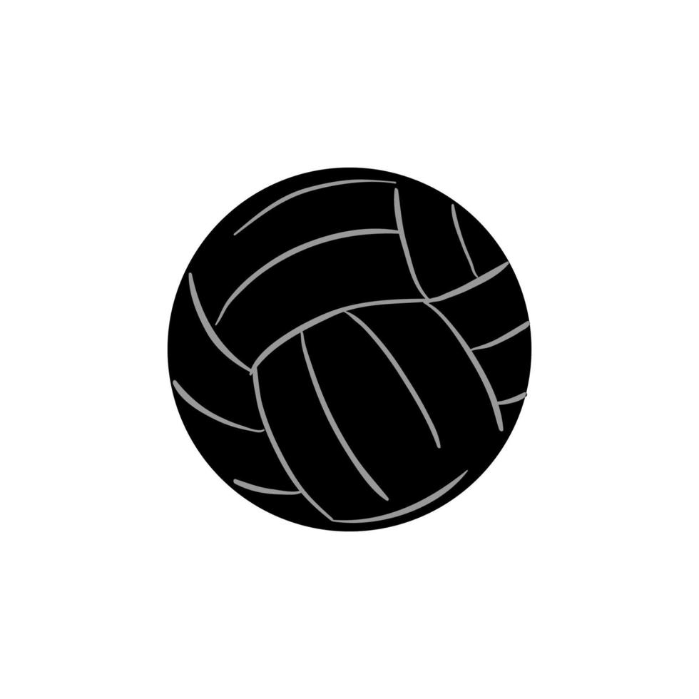 conception de vecteur de volley-ball silhouette