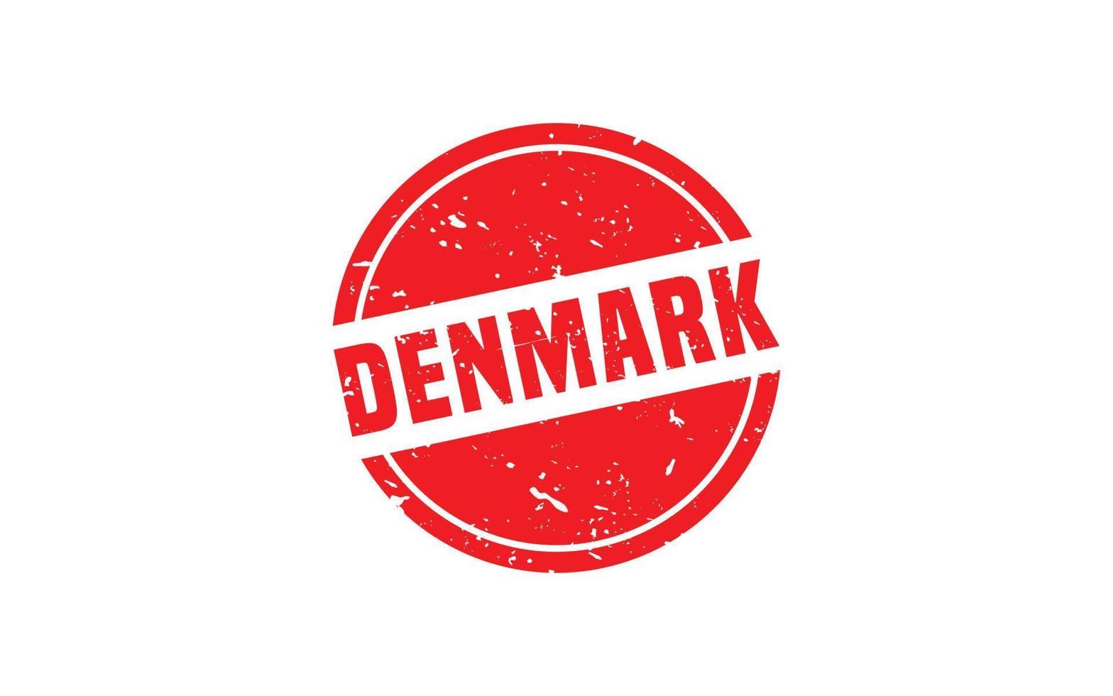 Caoutchouc timbre Danemark avec style grunge sur fond blanc vecteur