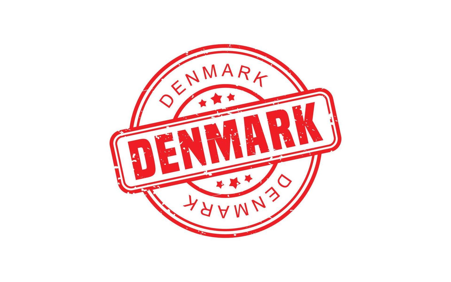 Caoutchouc timbre Danemark avec style grunge sur fond blanc vecteur