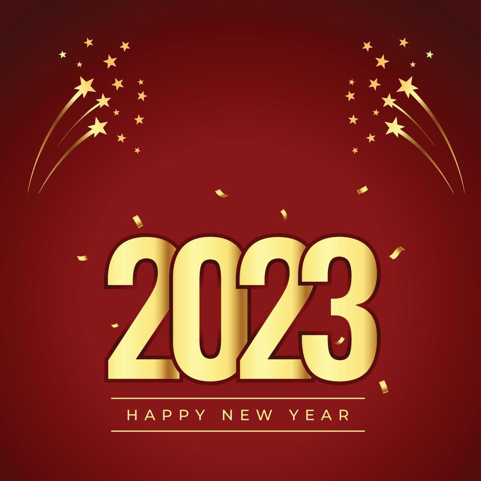 bonne année 2023 vecteur gratuit