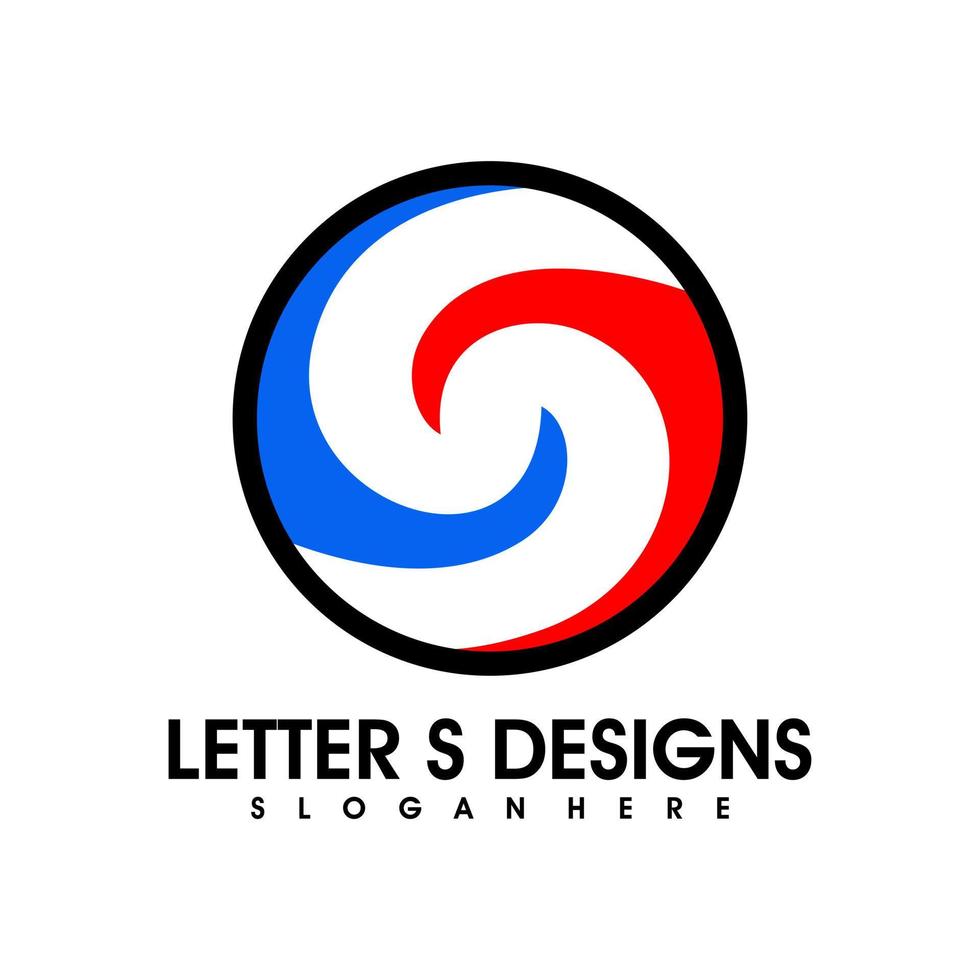 vecteur de conception de logo lettre s