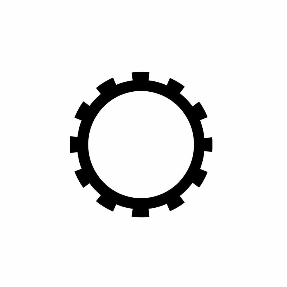 illustration de modèle d'icône d'engrenage. vecteur de stock