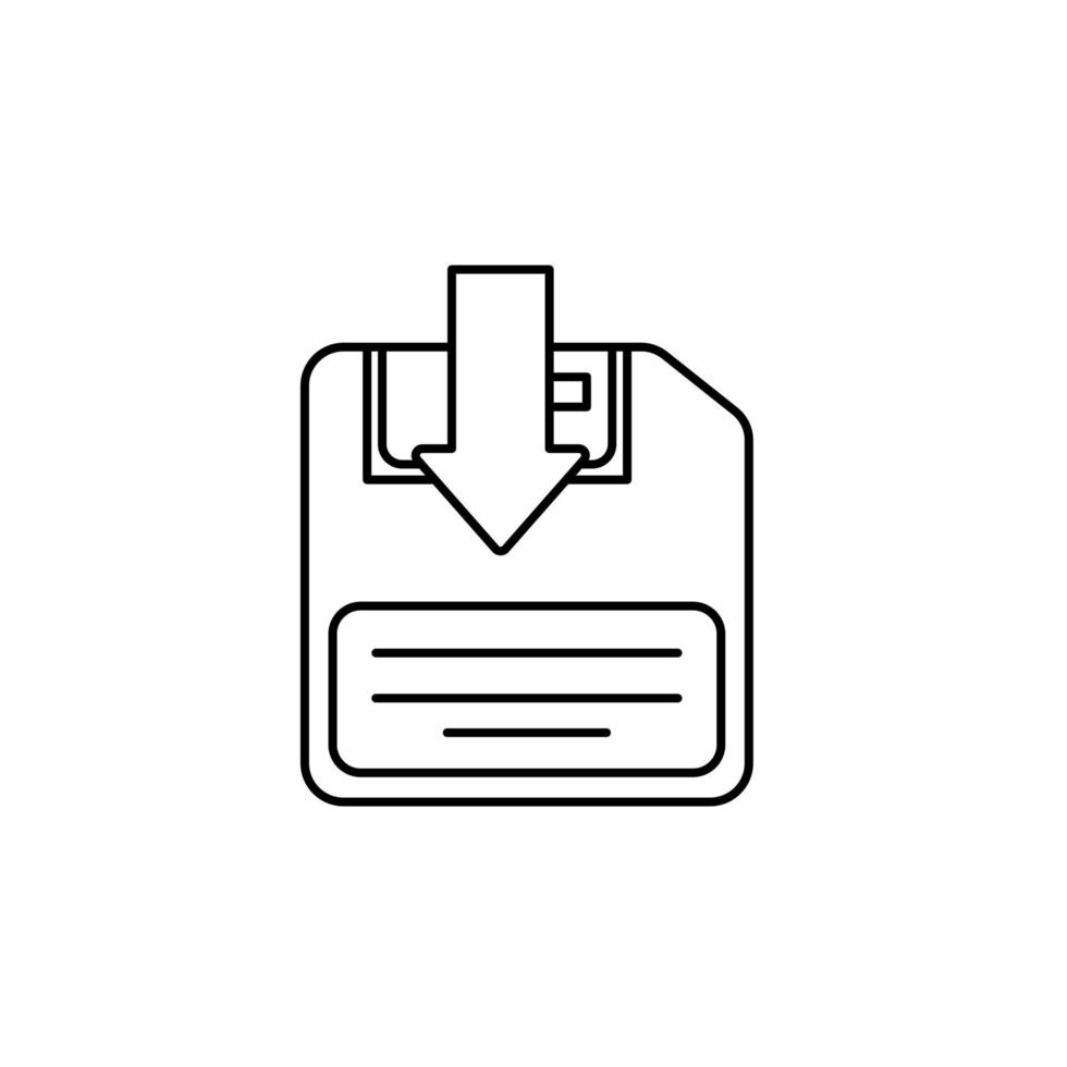 modèle d'icône de symbole pour enregistrer. illustration vectorielle stock. vecteur