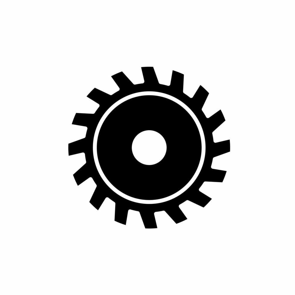 icône d'illustration de lame de scie. modèle d'icône de lame de scie. vecteur de stock