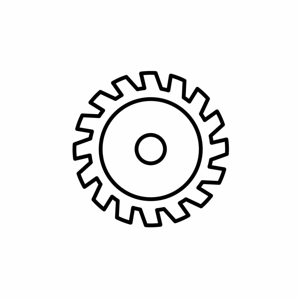 icône d'illustration de lame de scie. vecteur de stock.
