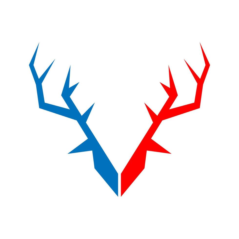 création d'icône logo cerf vecteur