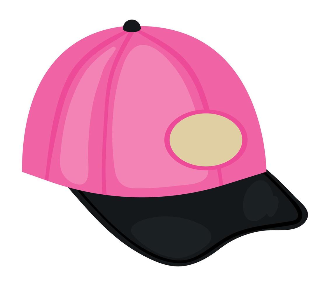 casquette sport rose vecteur