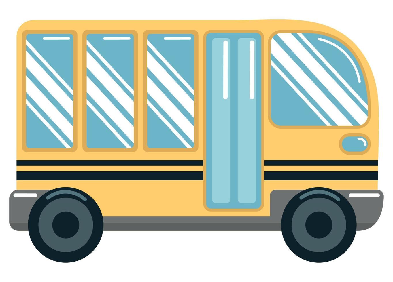 icône de bus scolaire vecteur