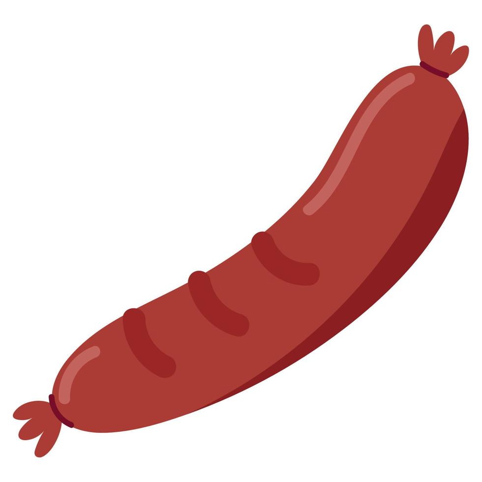 icône de la viande de saucisse vecteur