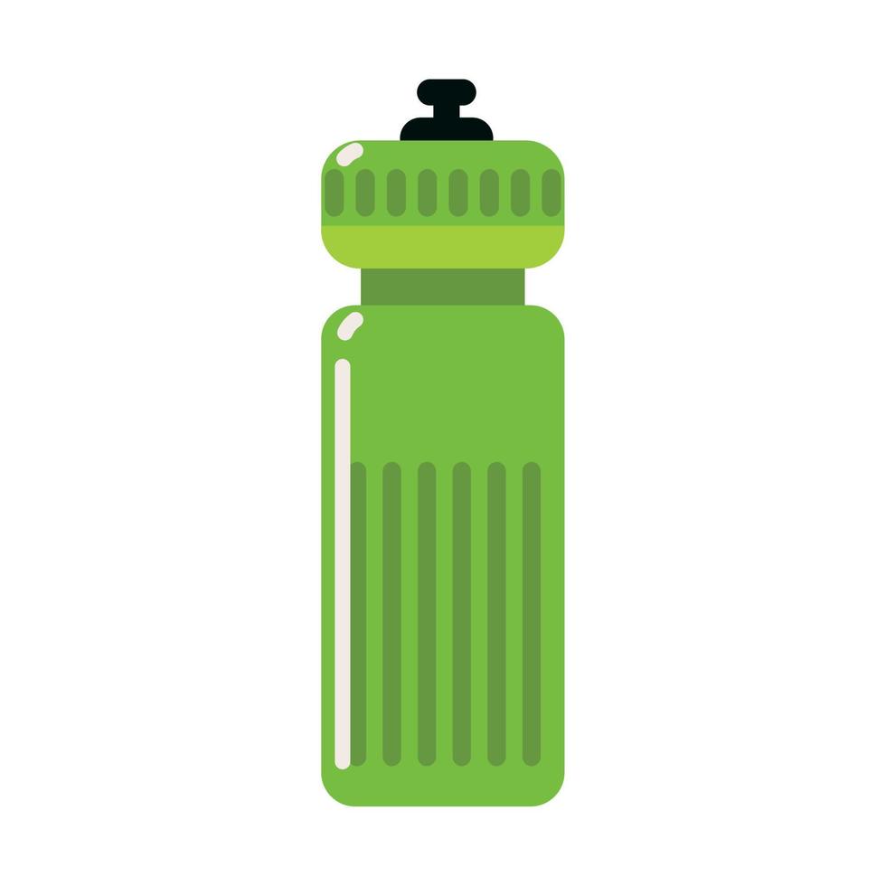 thermos en plastique vert vecteur