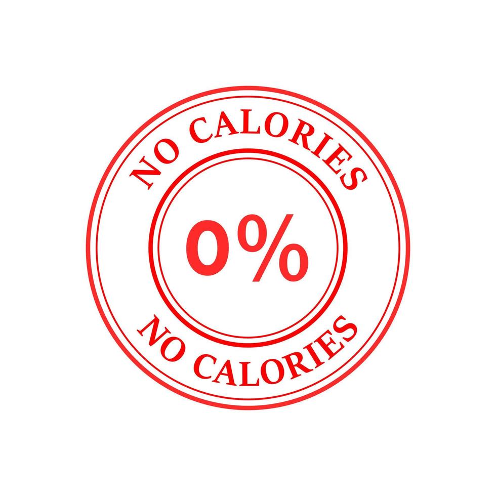 aucune illustration de modèle de conception de logo de calories. cela convient à l'étiquette du produit vecteur