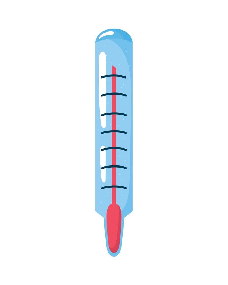 Mesure de la température du thermomètre domestique vecteur