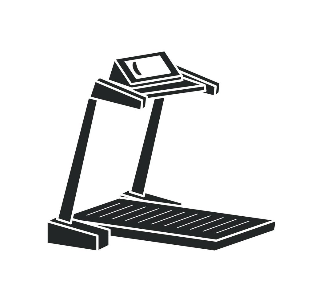 icône de tapis roulant de gym vecteur