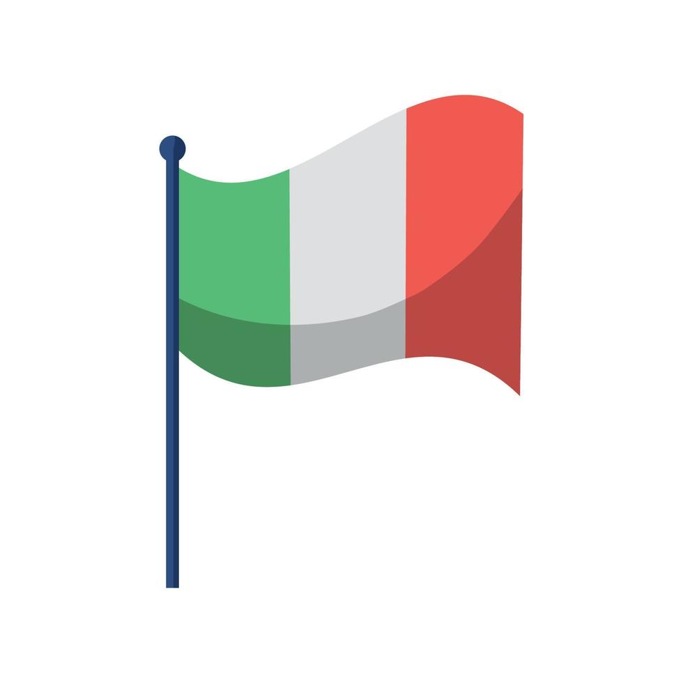 drapeau de l'italie vecteur