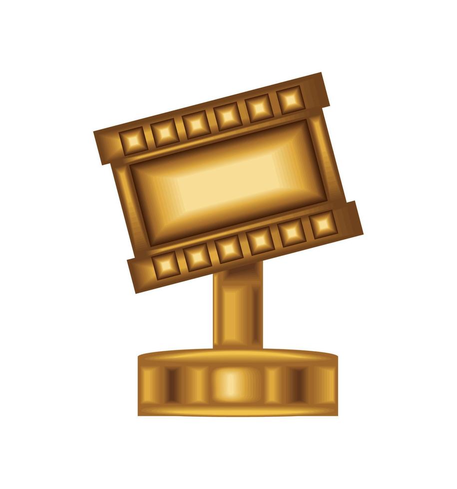 trophée du film vecteur