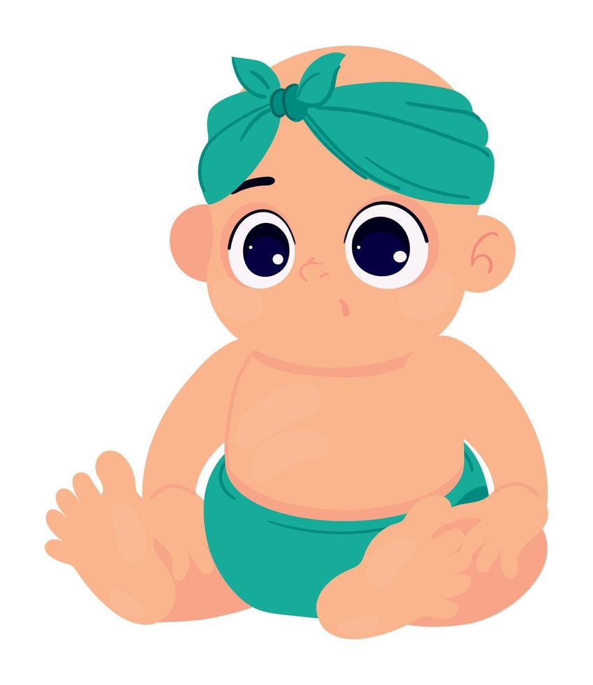 icône de personnage de bébé vecteur