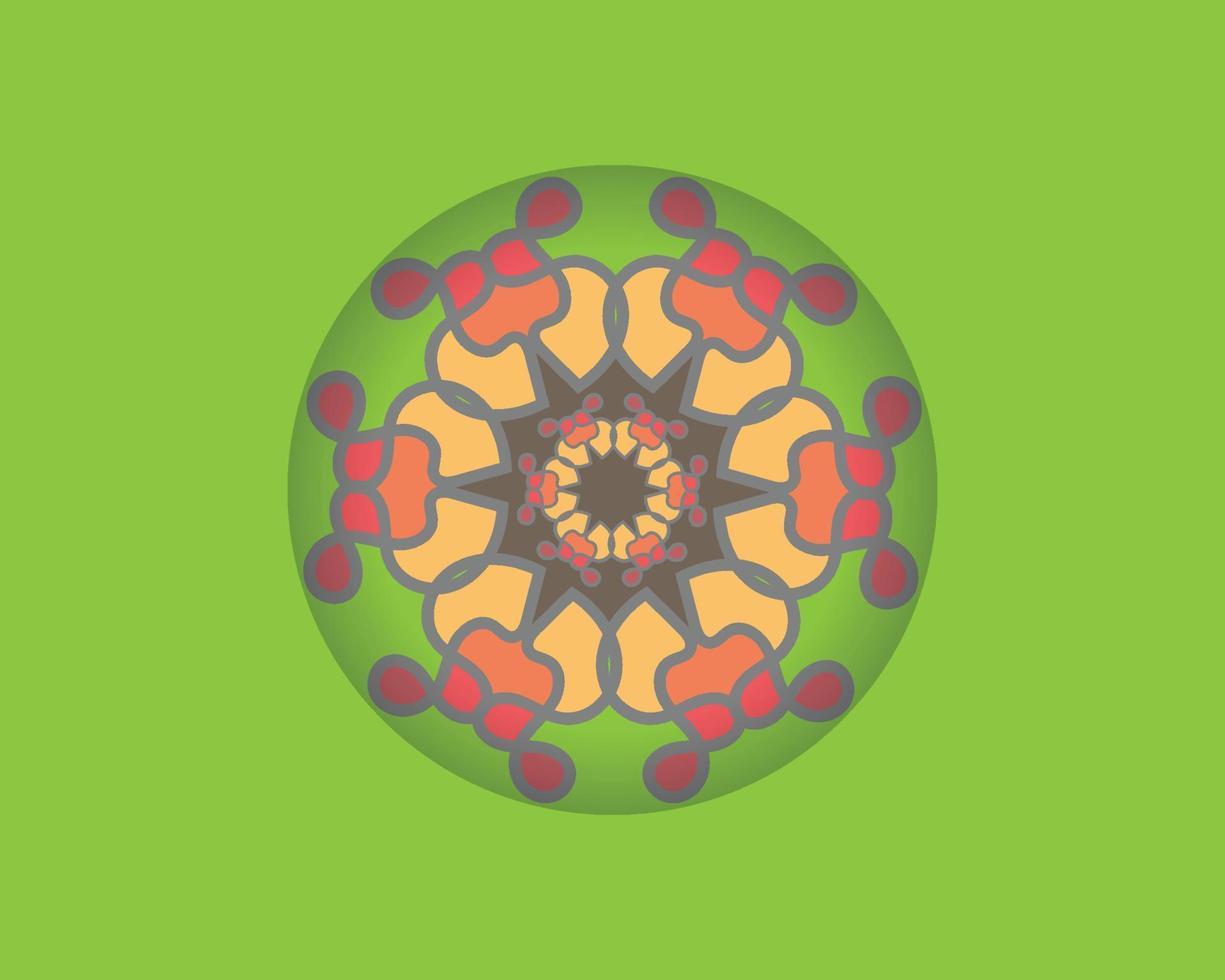 mandala coloré. illustration vectorielle. islam, arabe, indien, turc, pakistanais, chinois, vecteur