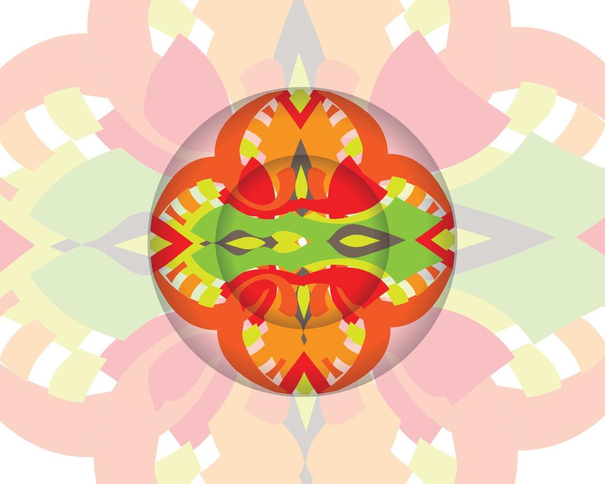 mandala coloré. illustration vectorielle. islam, arabe, indien, turc, pakistanais, chinois, vecteur