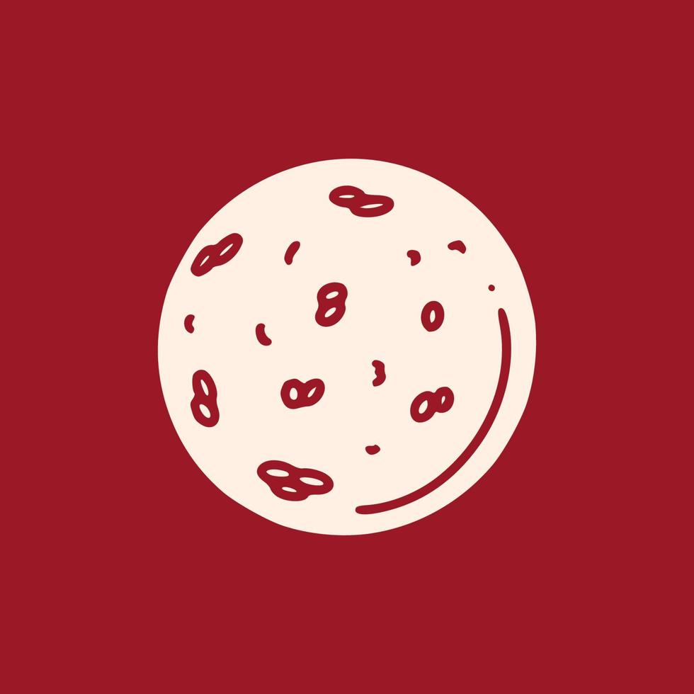 boules de graines de sésame, illustration vectorielle jian dui. dessert du nouvel an chinois jiandui vecteur