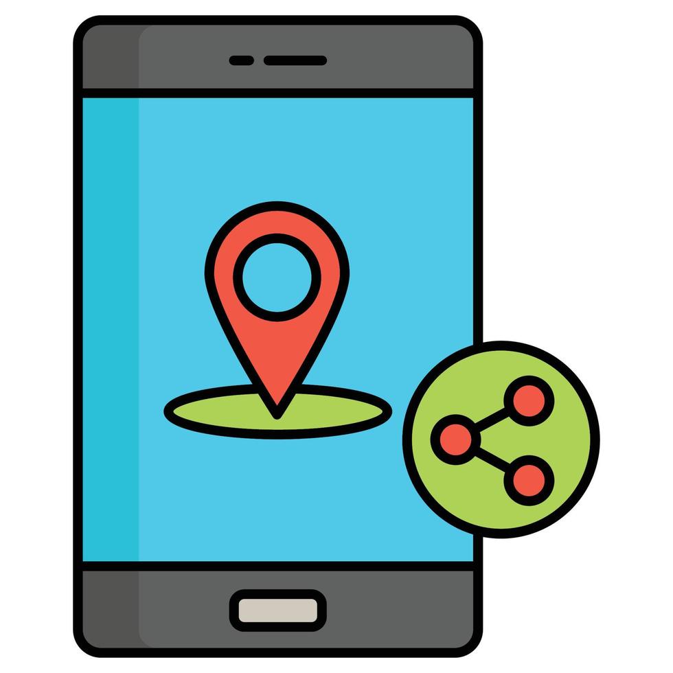 GPS mobile qui peut facilement éditer ou modifier vecteur