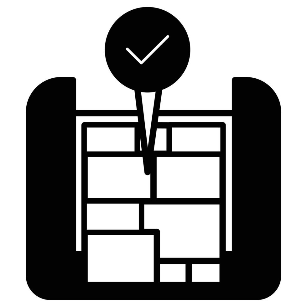 emplacement épinglé qui peut facilement éditer ou modifier vecteur