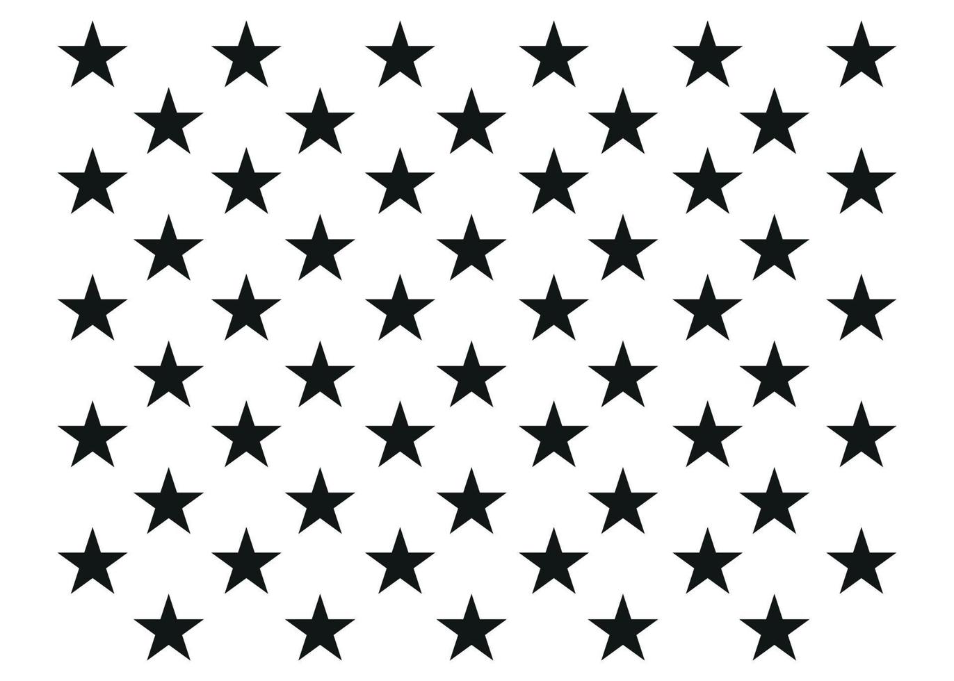cinquante étoiles du drapeau américain. vecteur sur fond blanc. symbole américain. isolé sur fond blanc.