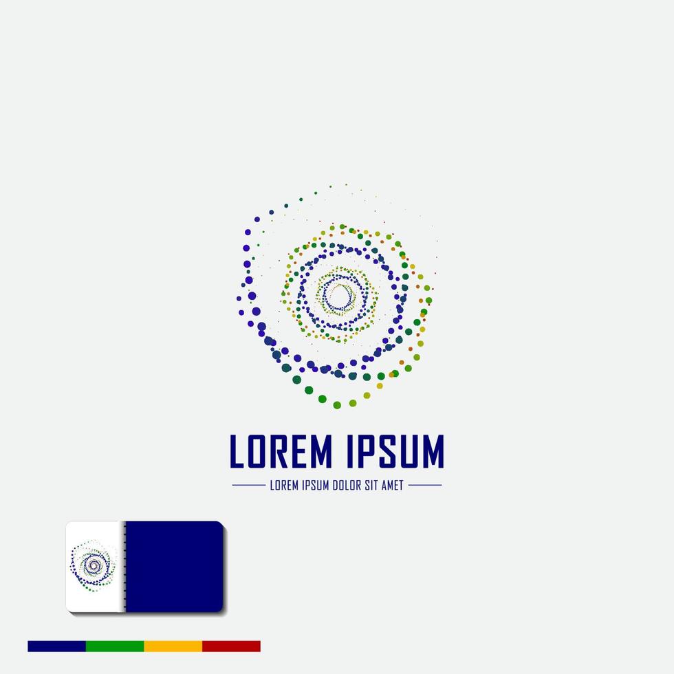 logo abstrait minimaliste et élégant. conception d'icône d'élément de logo moderne avec modèle de carte de visite adapté à l'identité d'entreprise et aux logotypes sur fond blanc vecteur