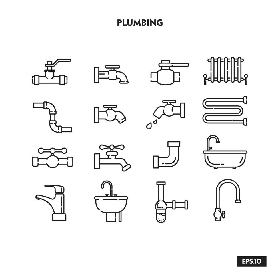 icône de plomberie. vecteur de conception de logo de symbole de plomberie