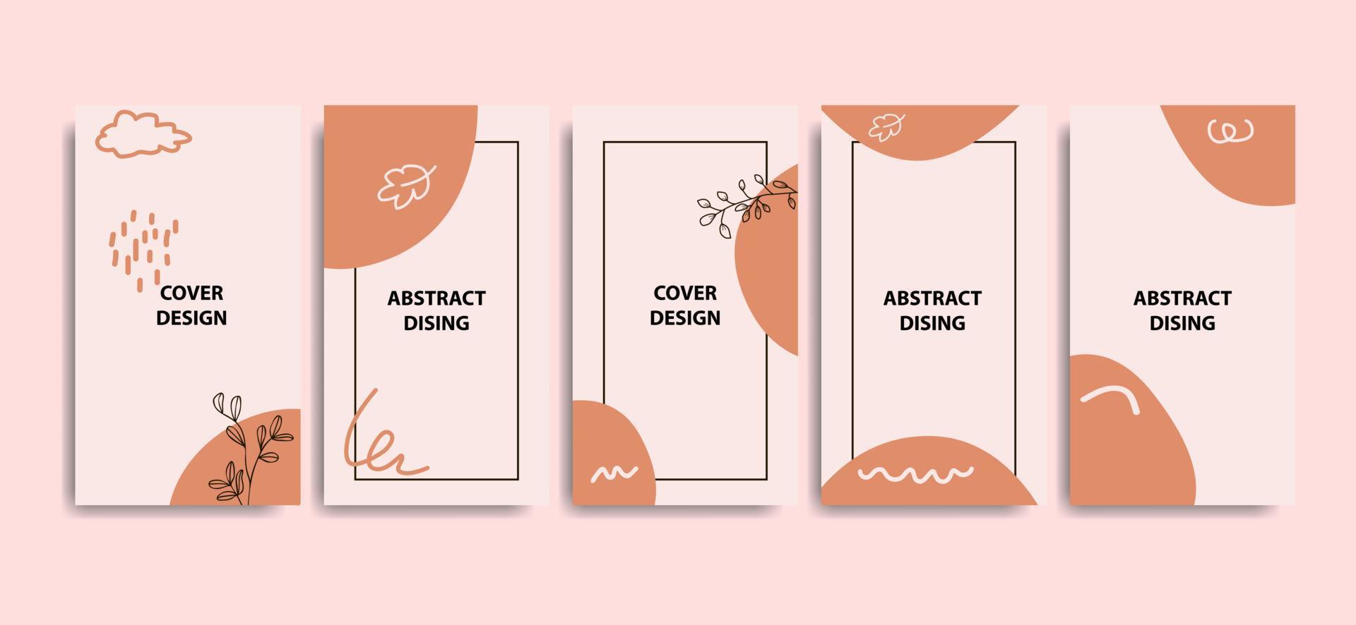 histoires instagram dans des couleurs rose tendre pour promouvoir votre produit avec des remises et un cadeau. le concept de promotion dans le réseau social instagram. vecteur