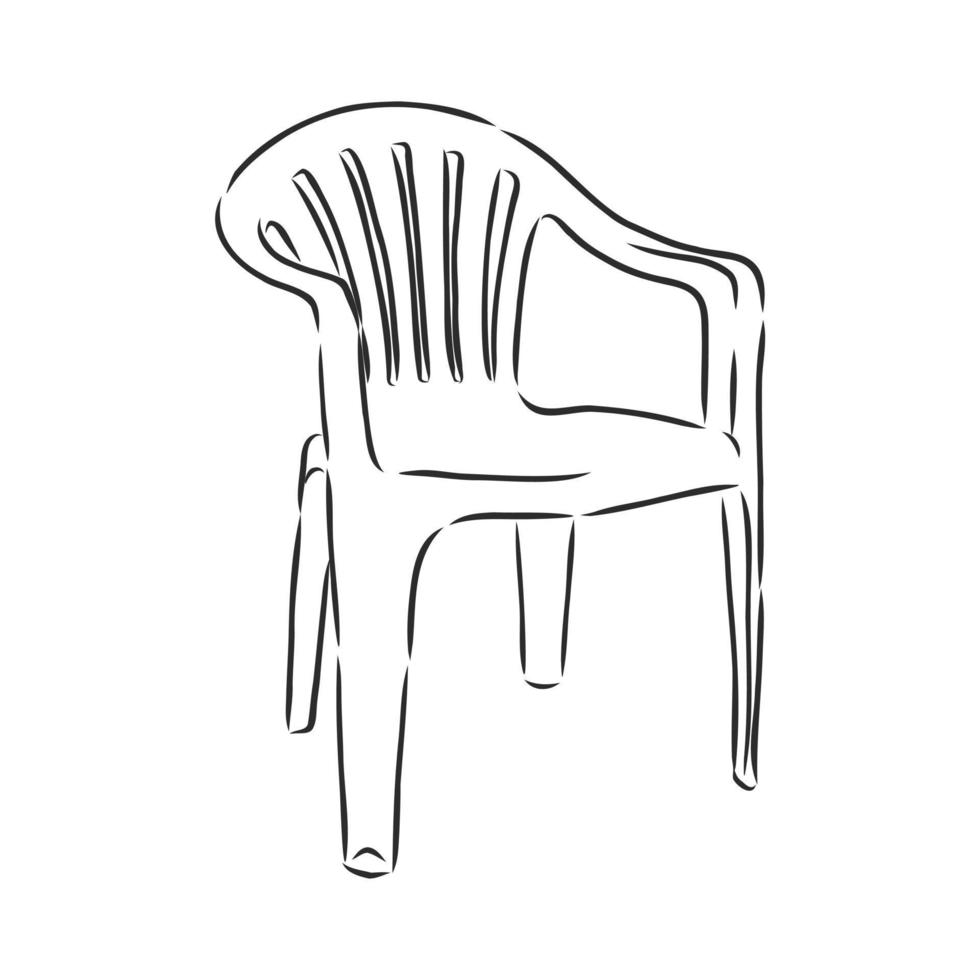 croquis de vecteur de chaise