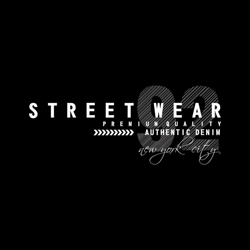 conception de typographie de lettrage street wear vector