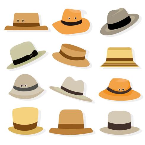 Gratuit Panama Hat Icons Vector