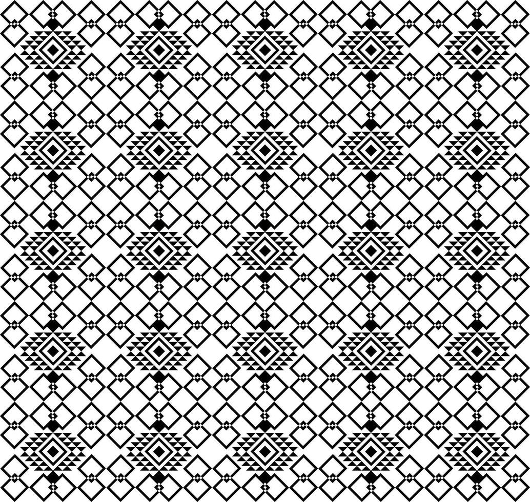 conception de motif géométrique sans couture noir et blanc vecteur