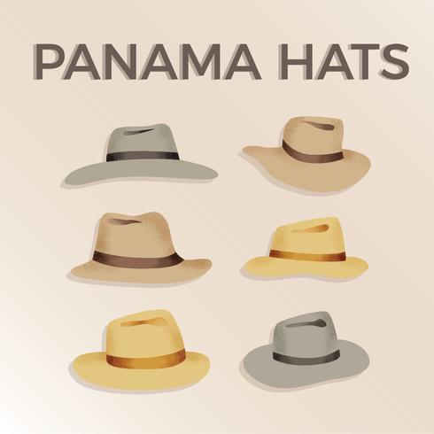 Gratuit Panama Hats Vector